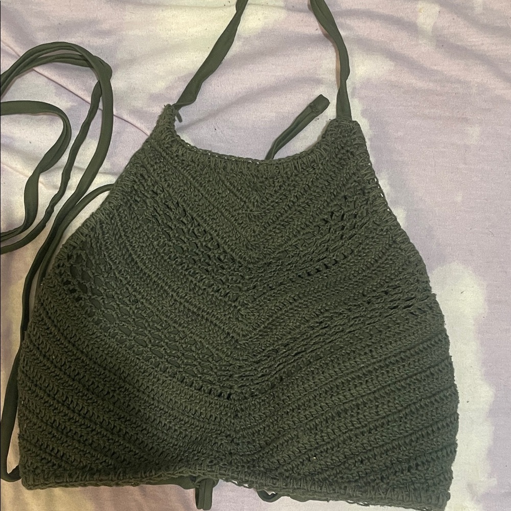 Women's Boho Hippie Crochet Halter Top